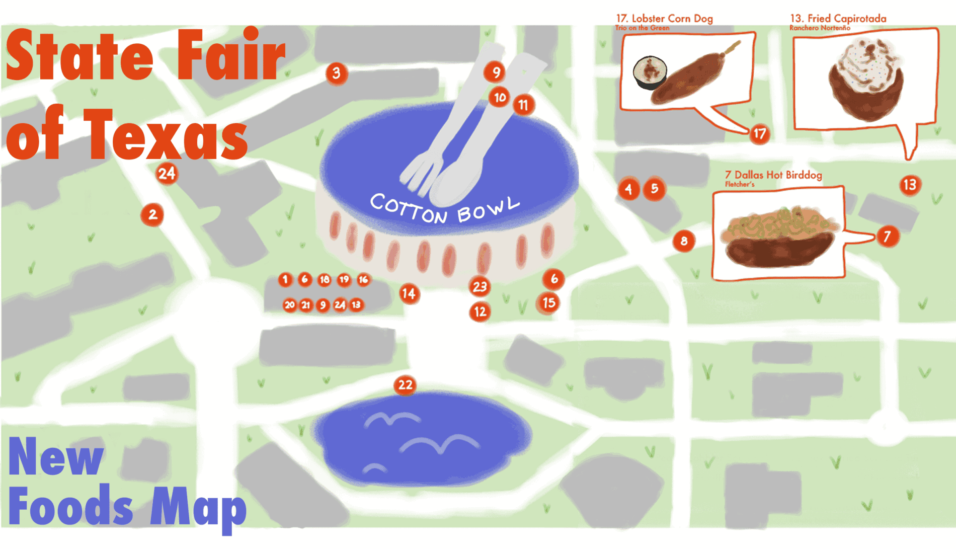 Follow along as the Life desk journeys through the Texas State Fair’s New Food Map